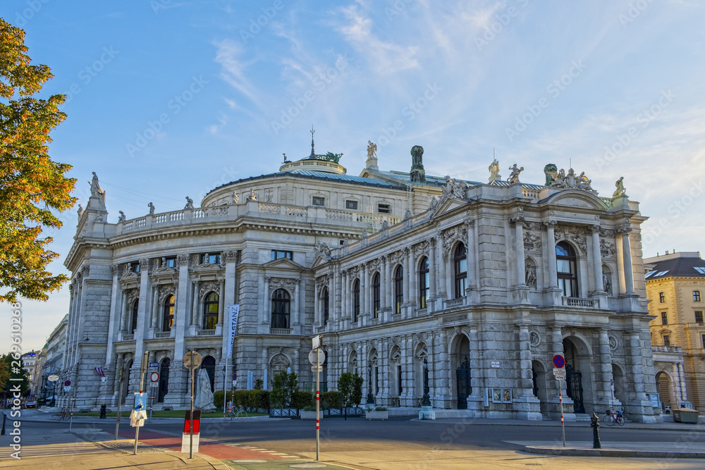 Burgtheater on the Ringstrasse in Vienna, Austria