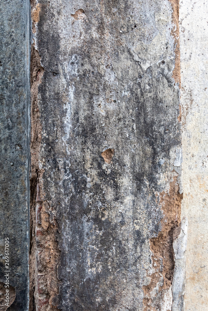 Obraz premium Old Weathered Damaged Decay Concrete Wall Texture