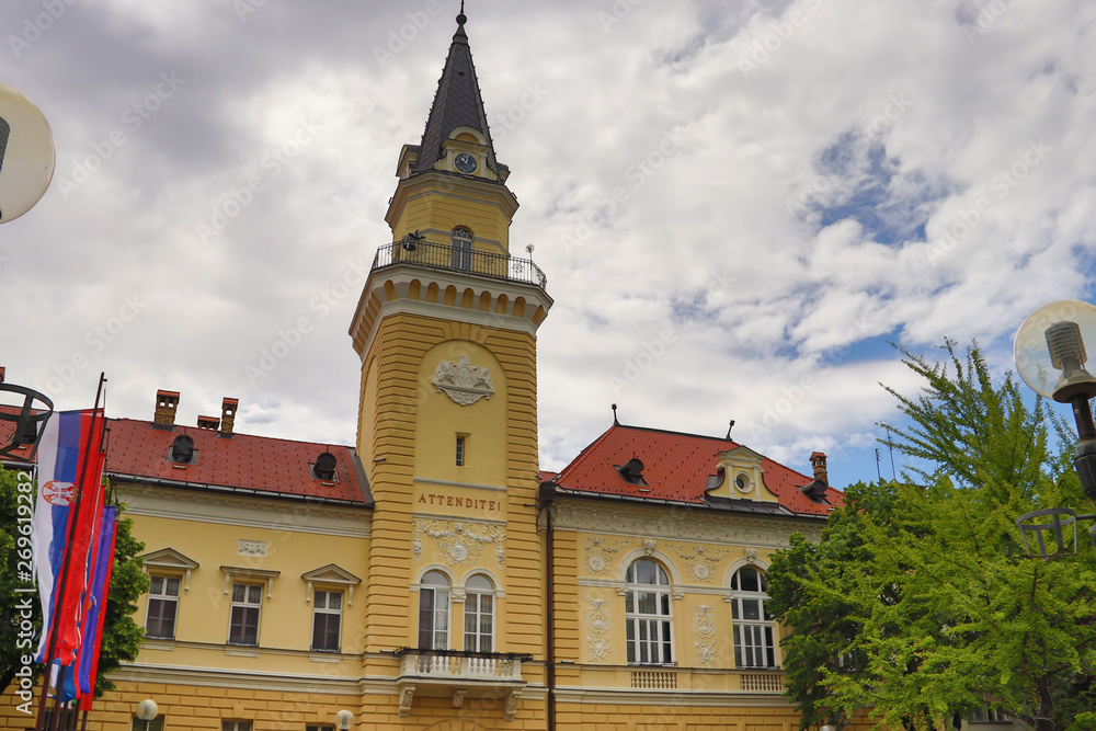 Municipality building of Kikinda city in Vojvodina region of Serbia