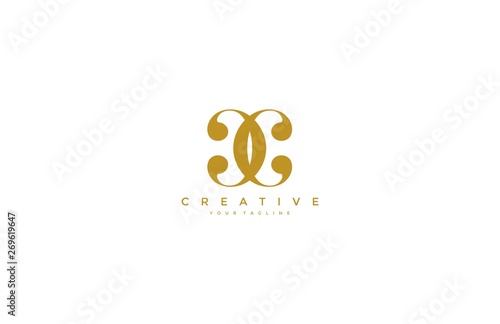 Photos CC Linked Simple Elegant Logo