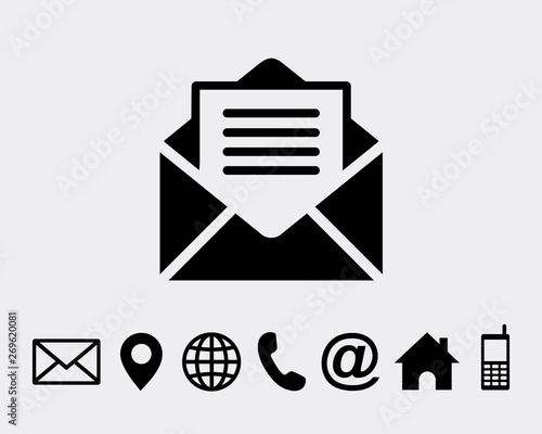 Mail Icon Symbols vector icon for 