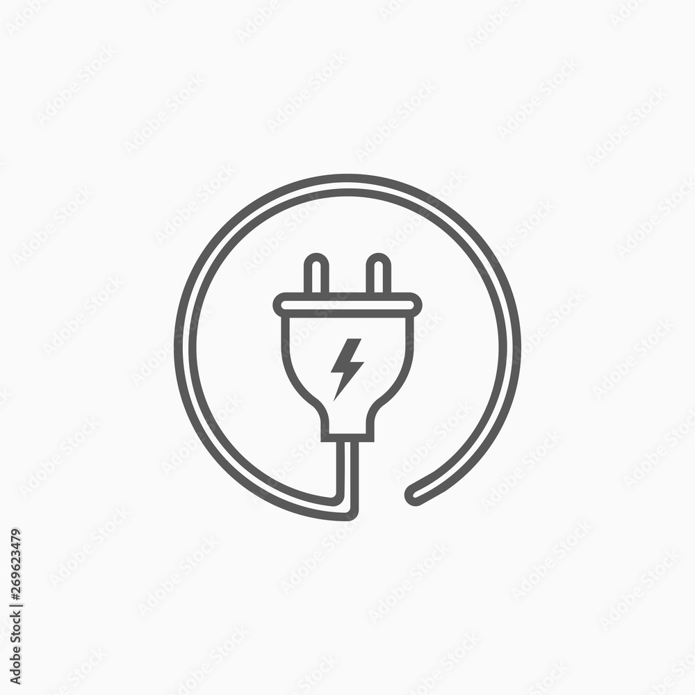electric plug icon electric plug icon