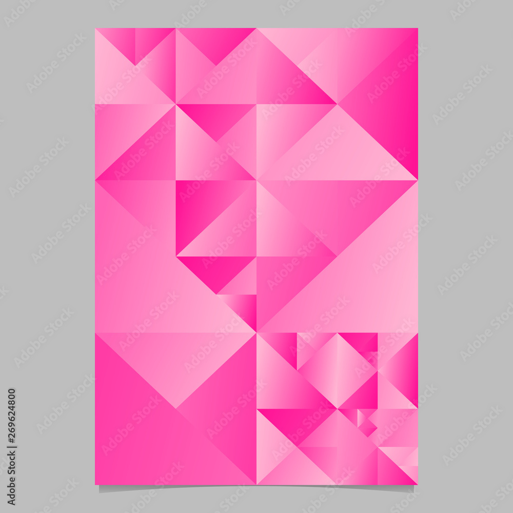 Fototapeta premium Triangle background - abstract polygonal vector brochure template