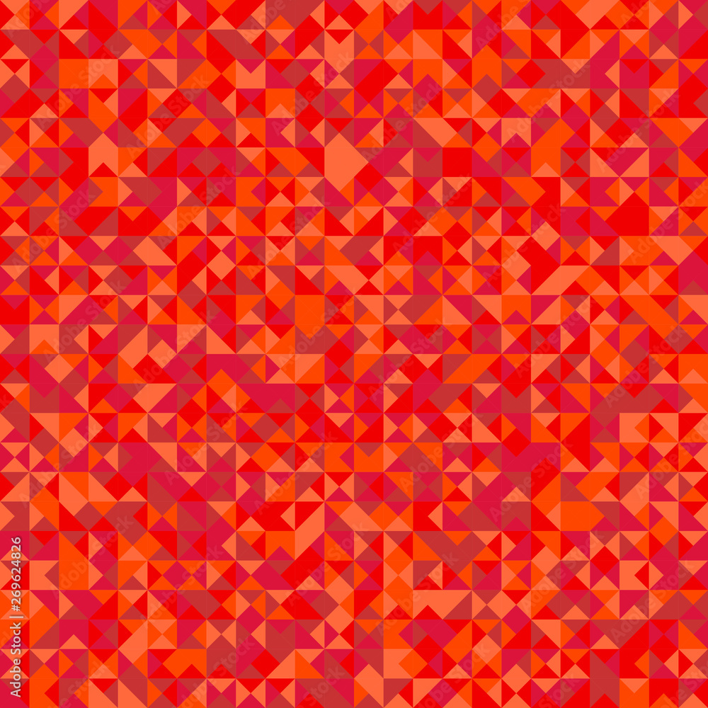 Red geometrical polygonal triangle mosaic pattern background Red geometrical polygonal triangle mosaic pattern background
