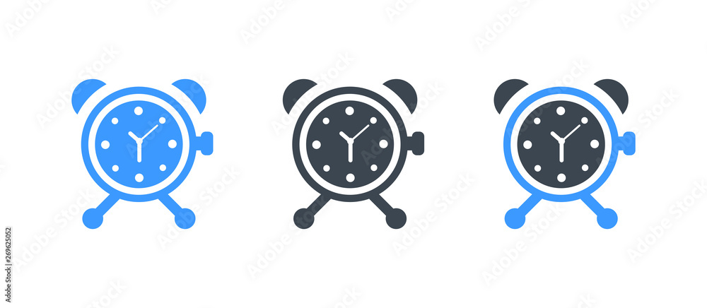 Alarm Clock Icon - Alarm watch vector flat Alarm Clock Icon - Alarm watch vector flat