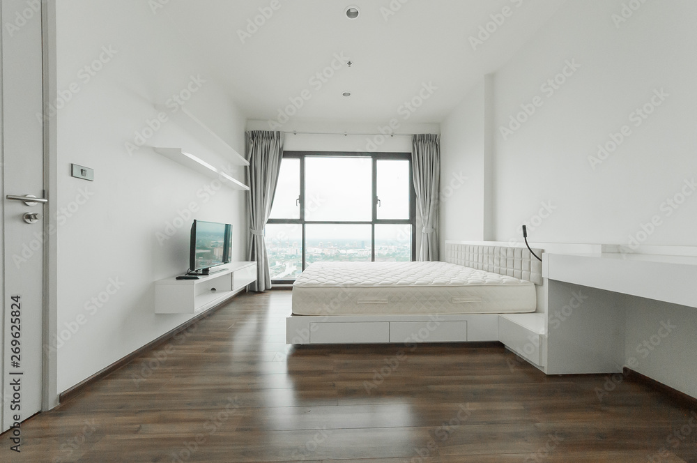 Fototapeta premium Modern bedroom in luxury apartment