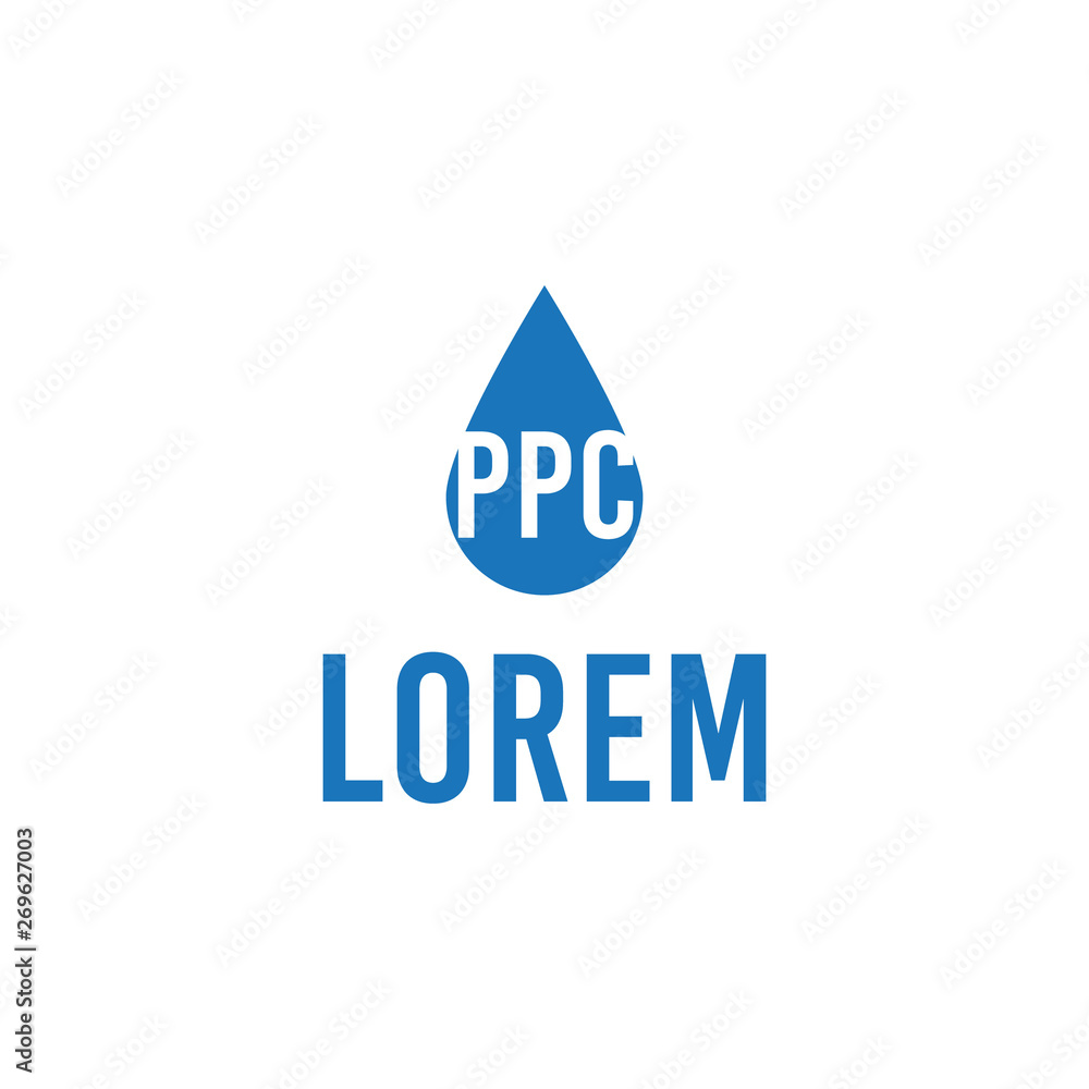 vector illustration water and letter icon logo design vector illustration water and letter icon logo design