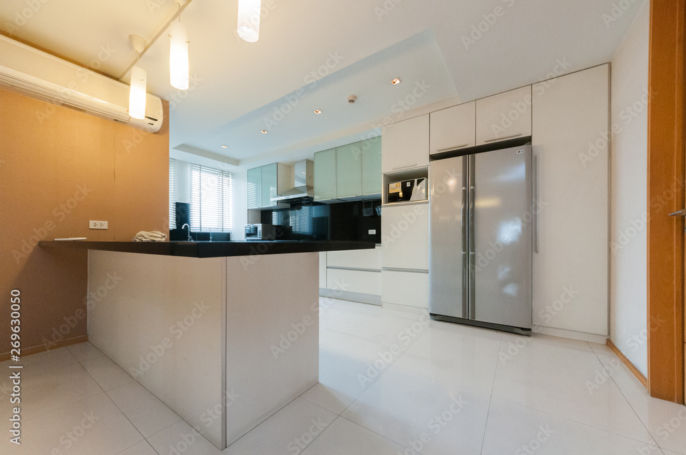 Beautiful kitchen interior in new luxury home Beautiful kitchen interior in new luxury home