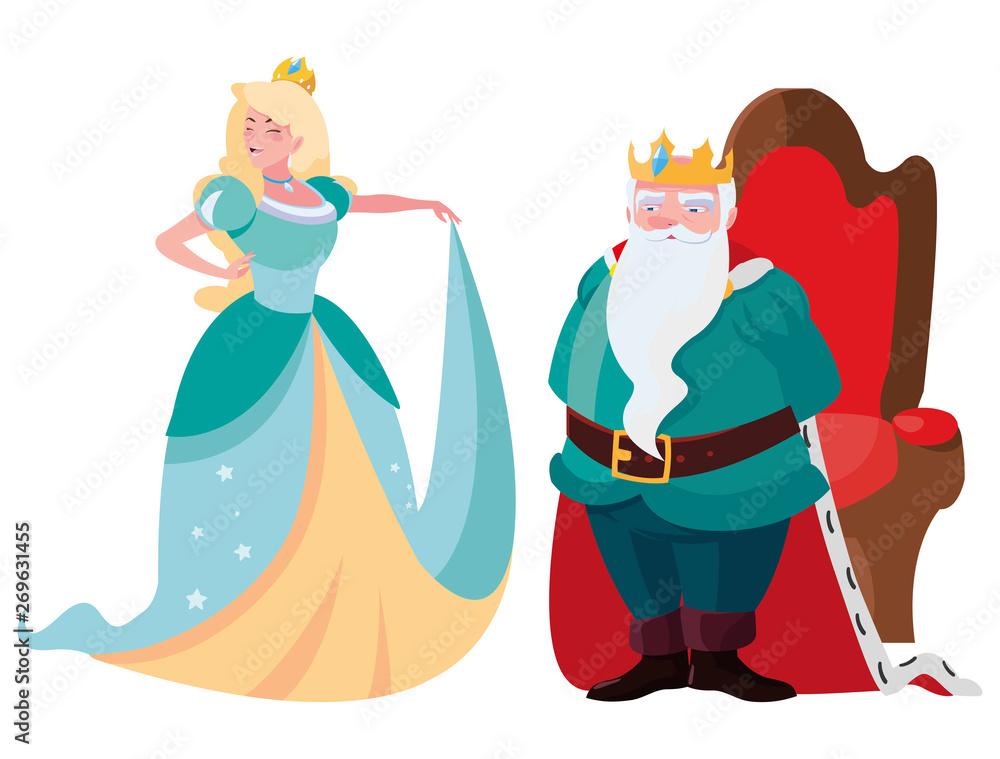 beautiful princess and king on throne of tales characters beautiful princess and king on throne of tales characters