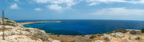 Picturesque views from the top of the mountain on the Mediterranean coast. © Sergej Ljashenko