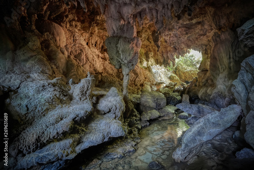 西表島の洞窟