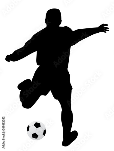 Man playing soccer