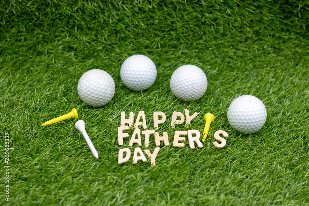 Happy Father's Day to golfer Stock Photo | Adobe Stock