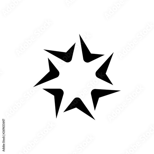 spark seven corner logo design concept