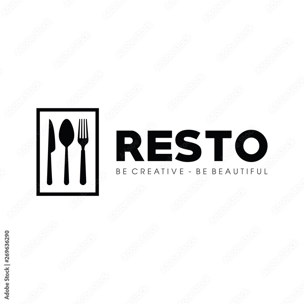 Fototapeta premium Cooking and Restaurant Logo Design Vector Retro