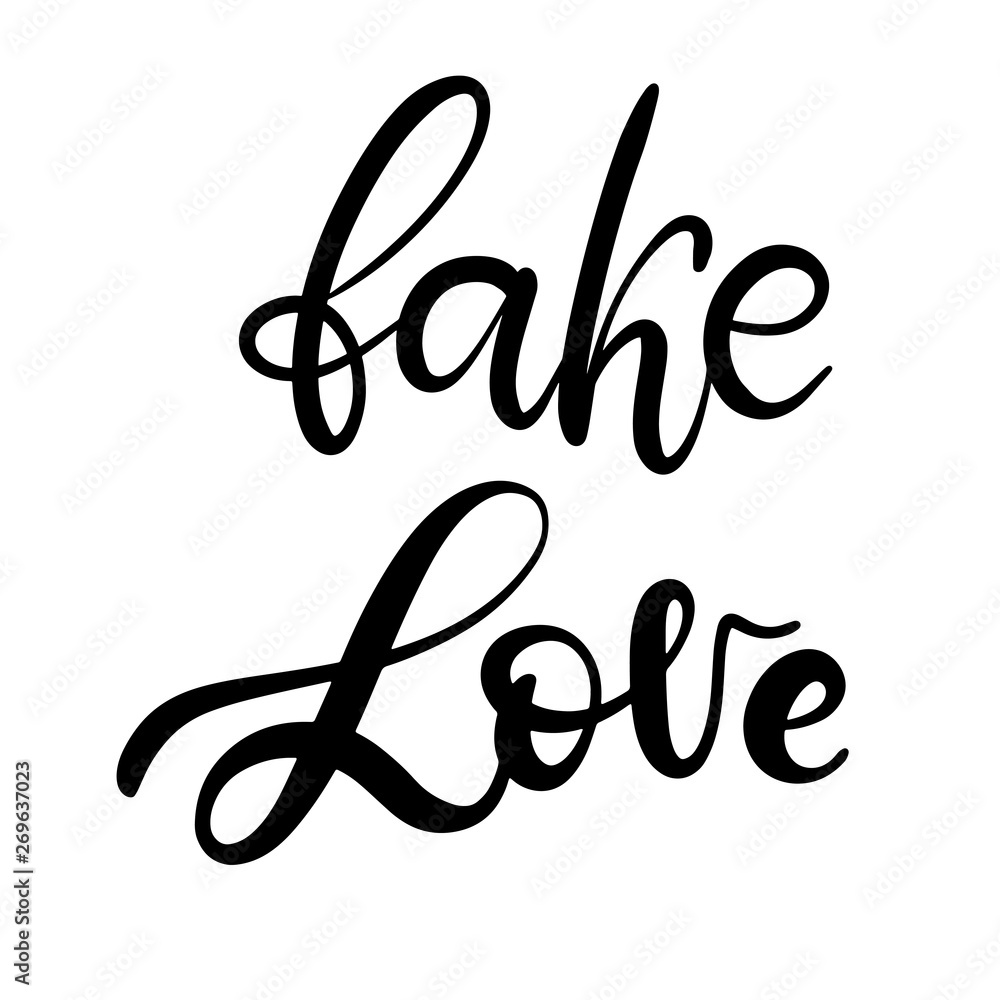 Black and white lettering vector illustration. Black and white lettering vector illustration.