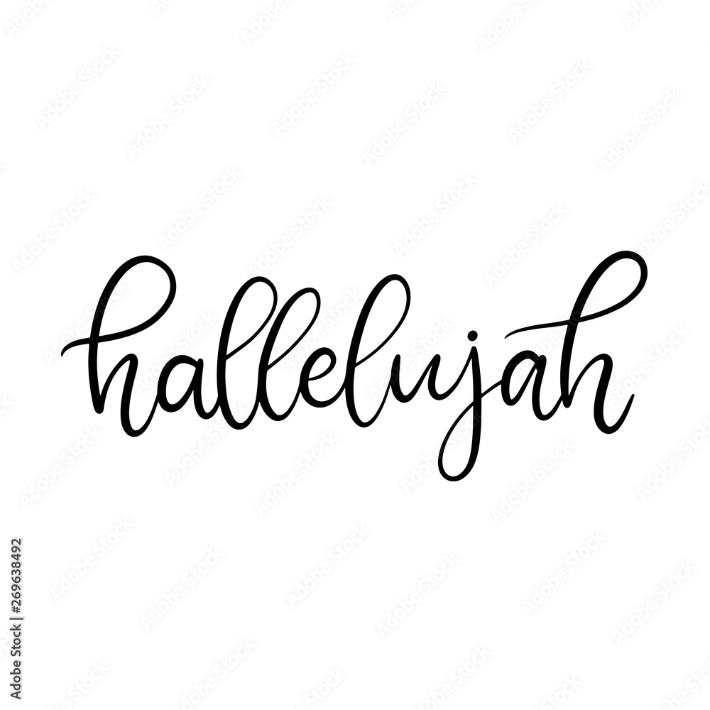 Black and white lettering vector illustration. Black and white lettering vector illustration.