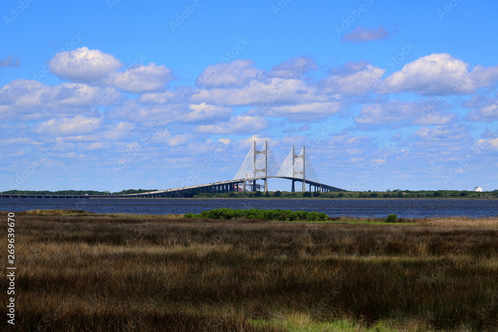 Dames Point Bridge and Mill Cove, Jacksonville, Florida