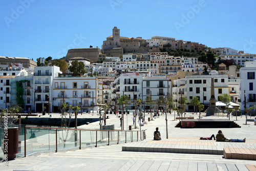 Bright sunny day on the embankment of Eivissa.Ibiza Island.Spain. © valerijs