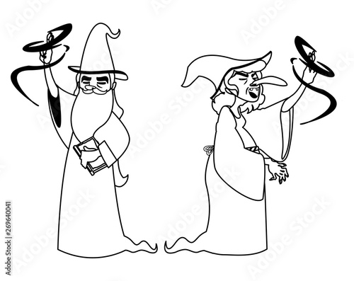 witch and wizard of tales characters