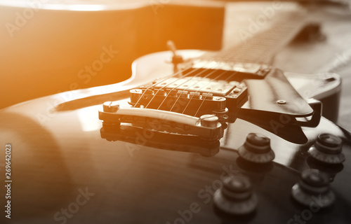 Φωτογραφία Electric guitar macro abstract
