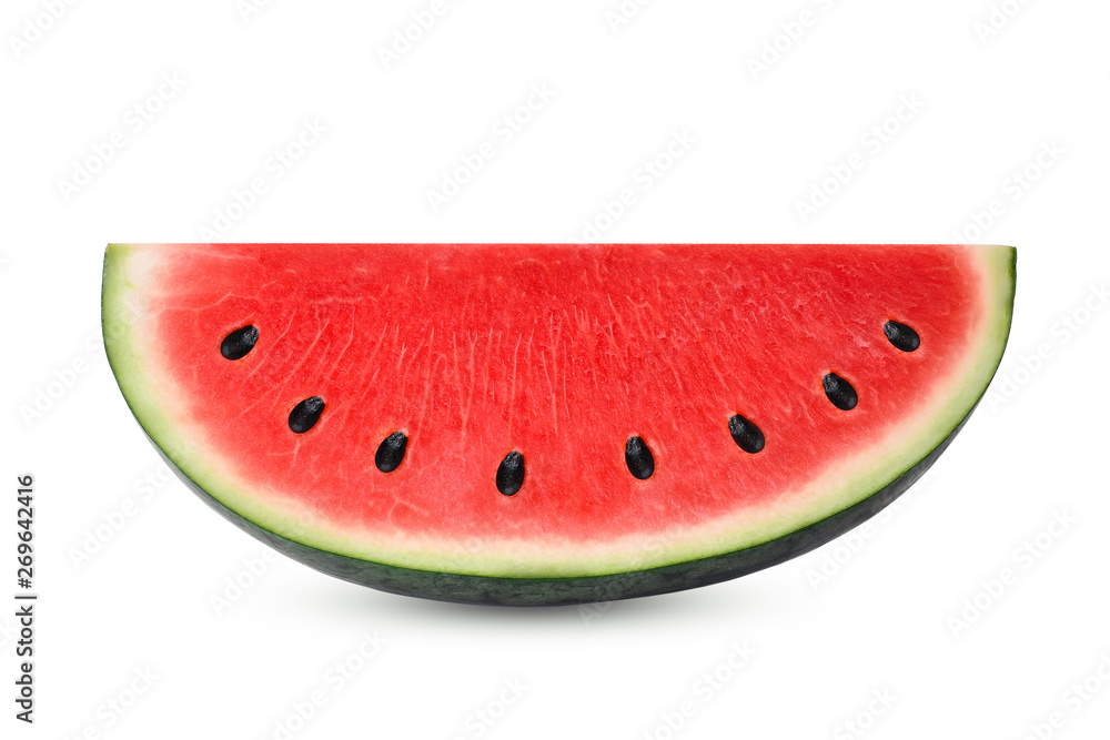 sliced red watermelon isolated on white background sliced red watermelon isolated on white background