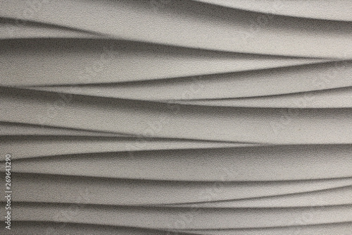 White image pattern curved wavy lines background object plaster texture