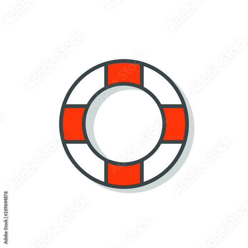 Lifebuoy icon. Mobile concept and web design