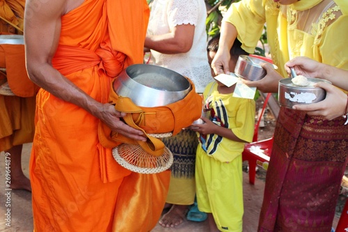 People are making merit on important religious days