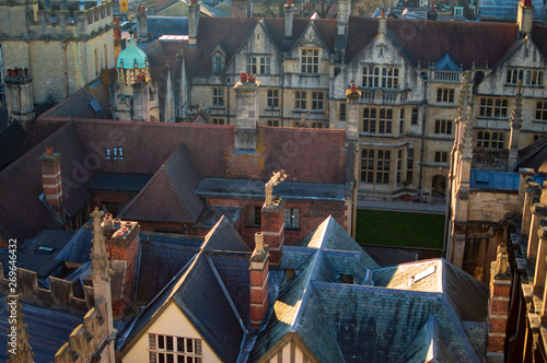 The buildings in the town of oxford photo