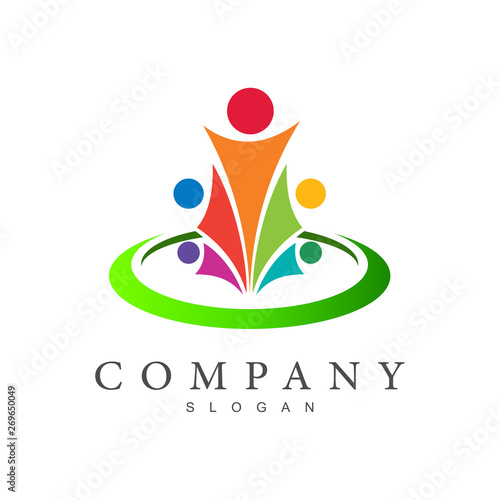 family logo, association logo + human logo 