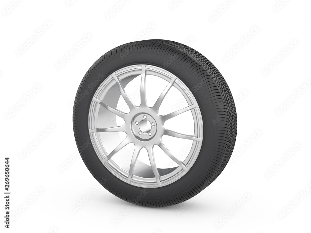 Obraz premium Car wheel tire