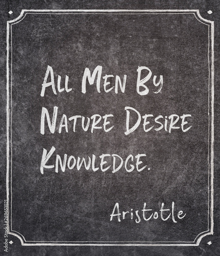 desire knowledge Aristotle