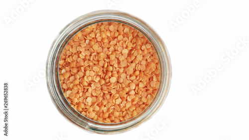 red lentils in a bowl