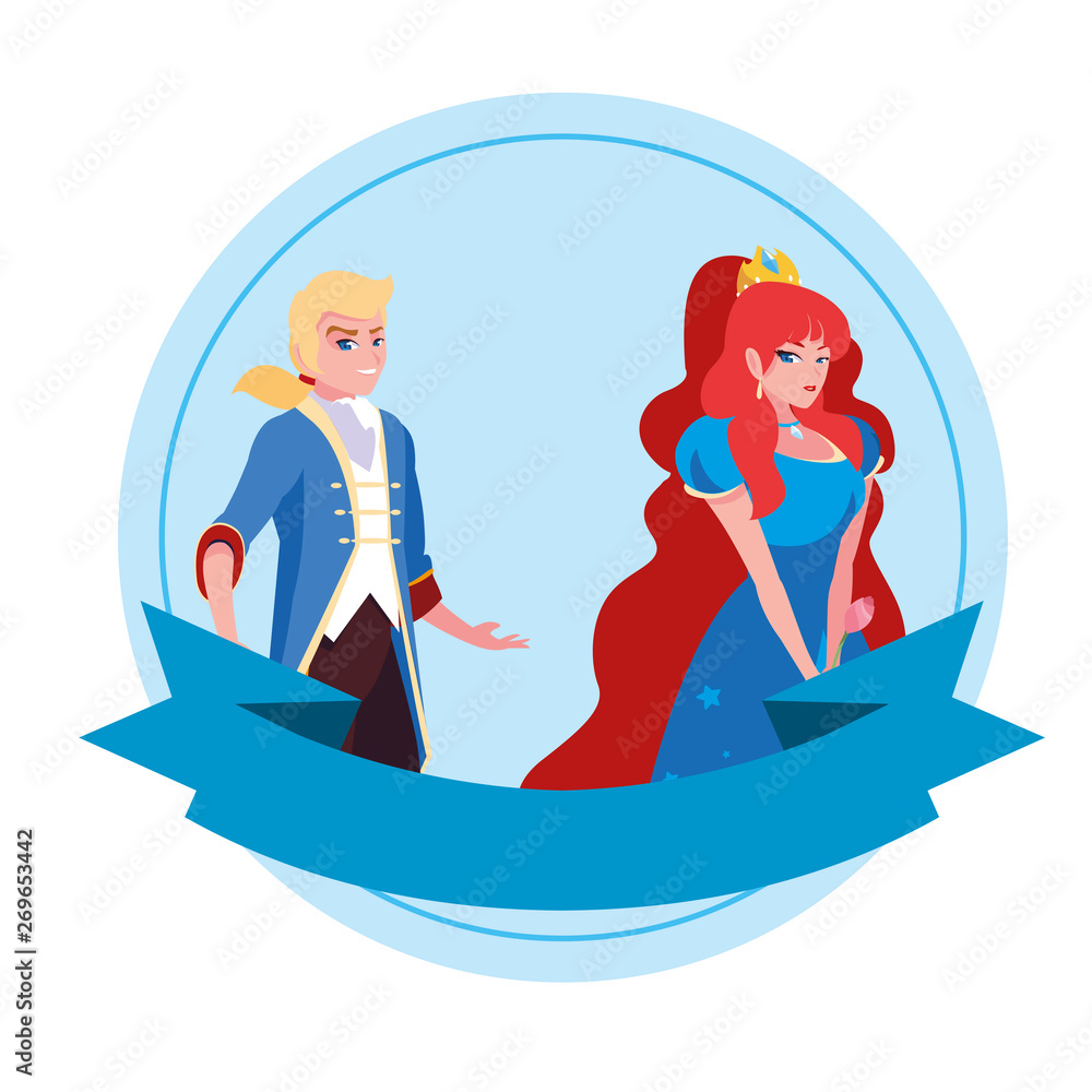 prince charming and princess of tales characters