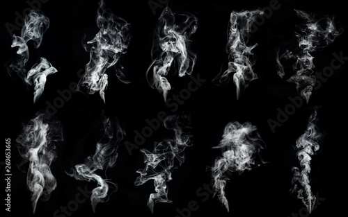 A large amount of smoke is taken  with many options available in various graphic