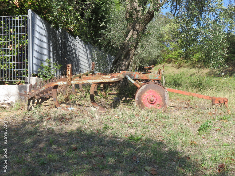 Obraz premium Antichi strumenti agricoli