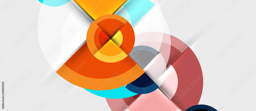 Geometric design abstract background - circles Geometric design abstract background - circles