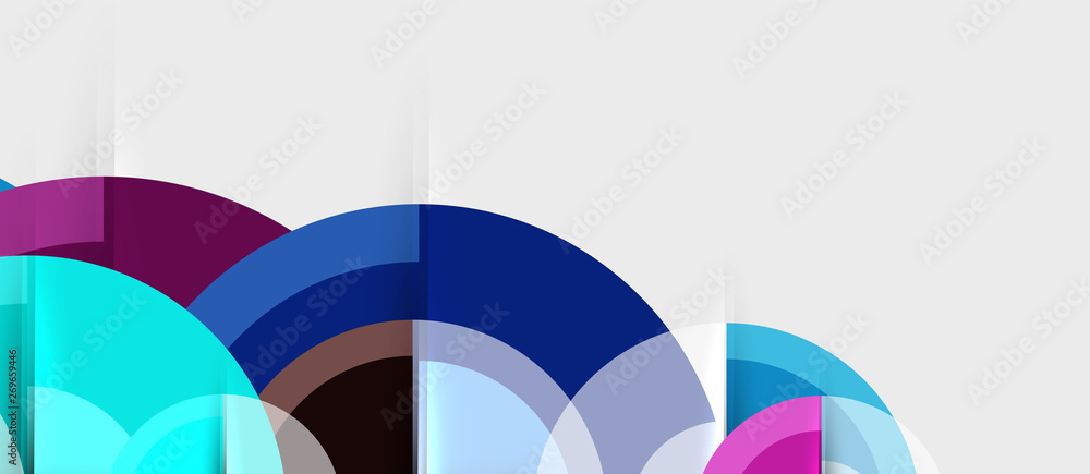 Obraz premium Geometric design abstract background - circles