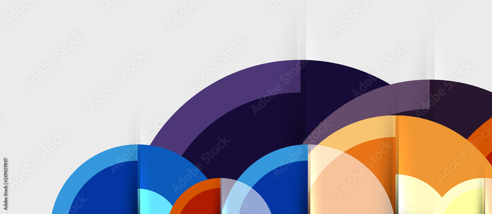 Obraz premium Geometric design abstract background - circles