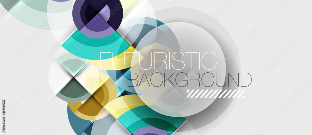 Geometric design abstract background - circles Geometric design abstract background - circles