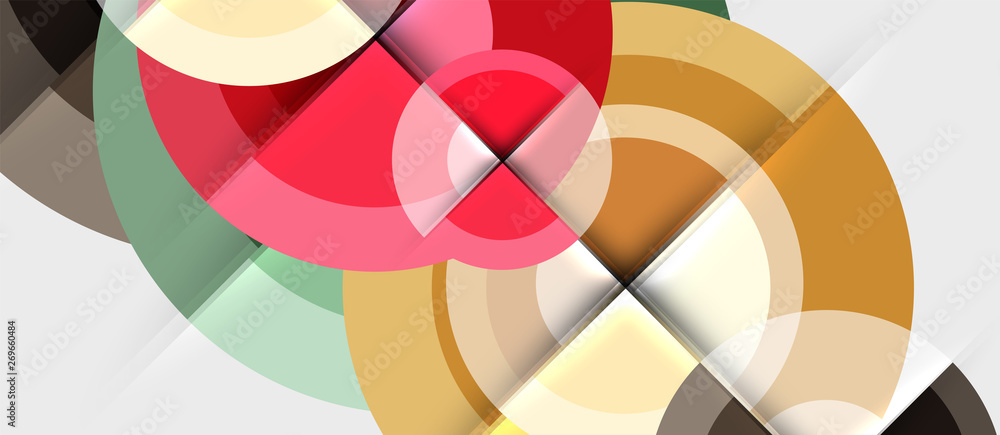 Geometric design abstract background - circles Geometric design abstract background - circles