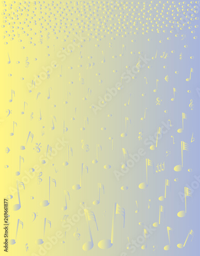 Snowing Music Notations