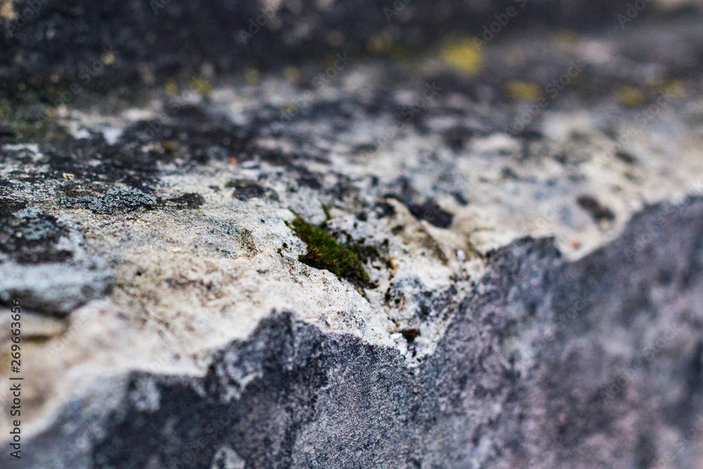 Exfoliation of the marron pain on the brick wall Exfoliation of the marron pain on the brick wall