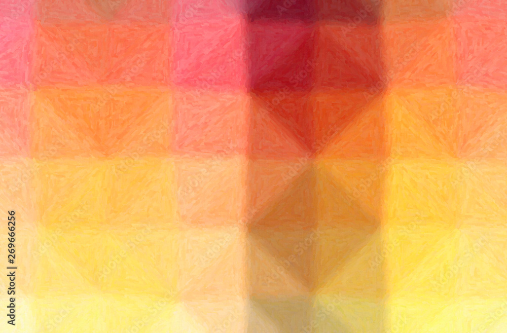 Abstract illustration of orange Impasto background