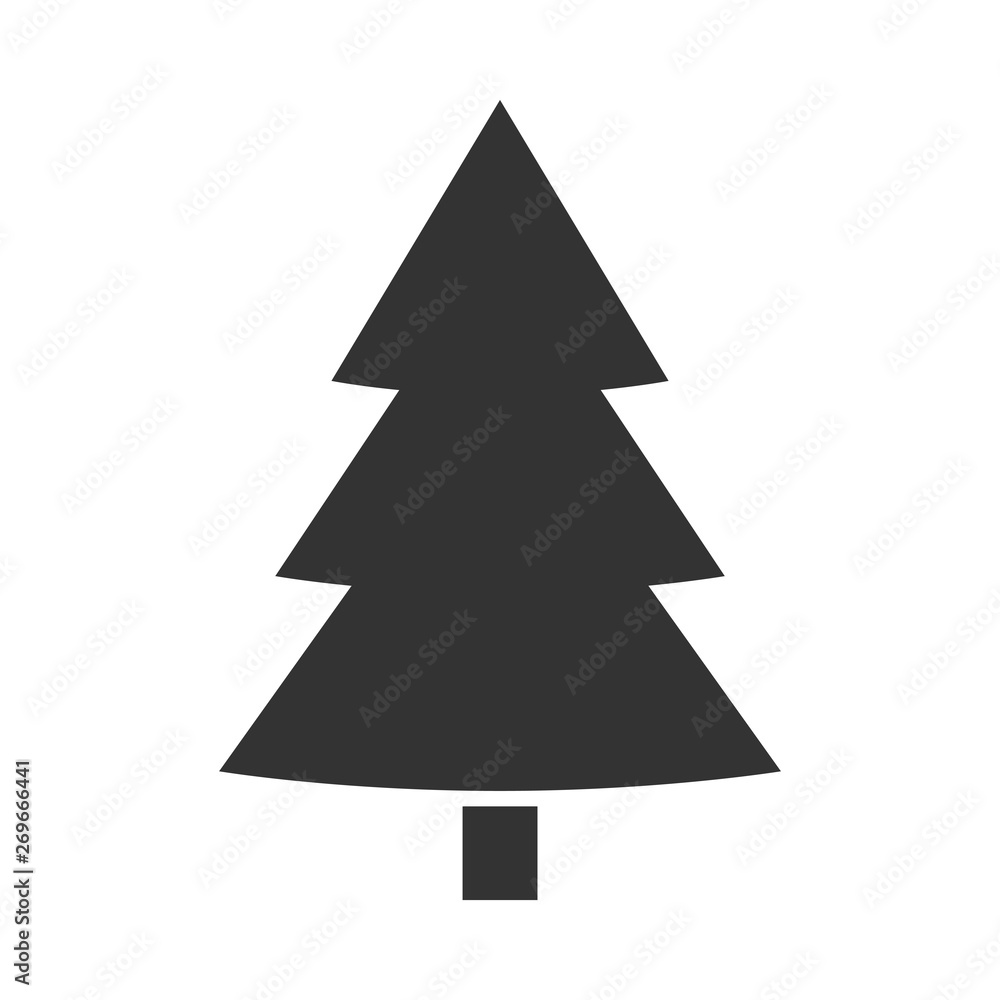 Fir, tree. Christmas flat icon and illustration on white background. Holiday symbol. Fir, tree. Christmas flat icon and illustration on white background. Holiday symbol.