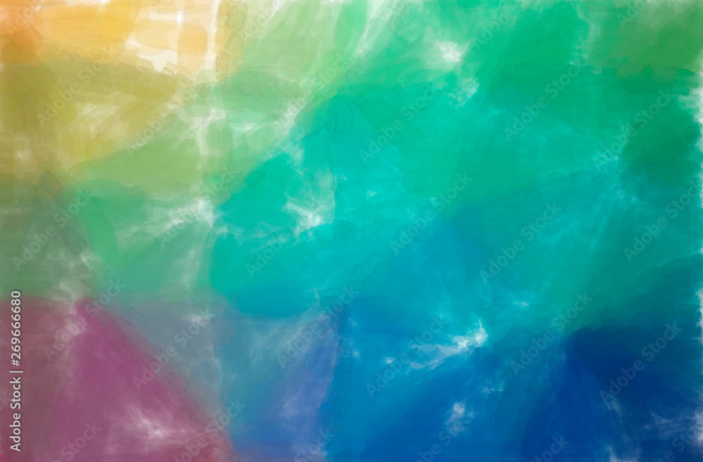 Abstract illustration of blue, red and yellow Watercolor with low coverage background Abstract illustration of blue, red and yellow Watercolor with low coverage background