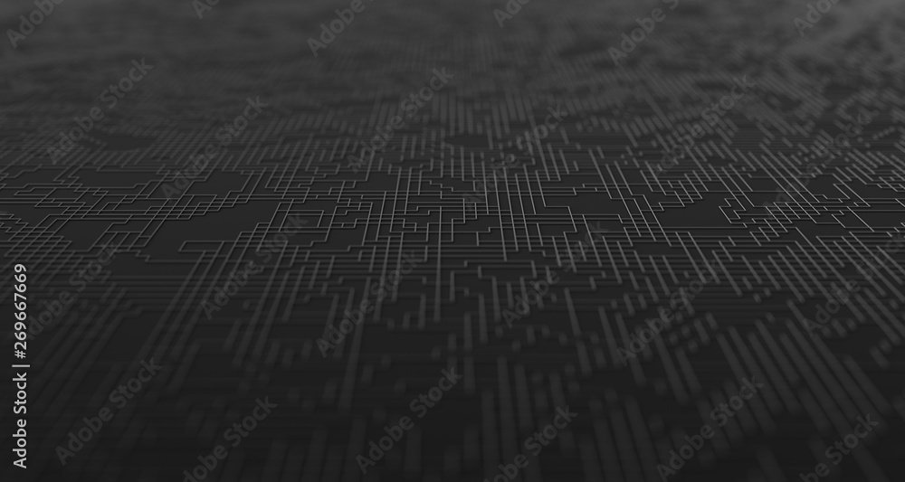 Abstract 3d render of technological surface, modern background design Abstract 3d render of technological surface, modern background design