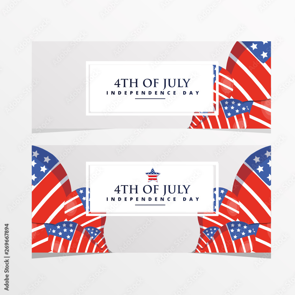 independence day 4 th july. happy independence day. vector illustration.