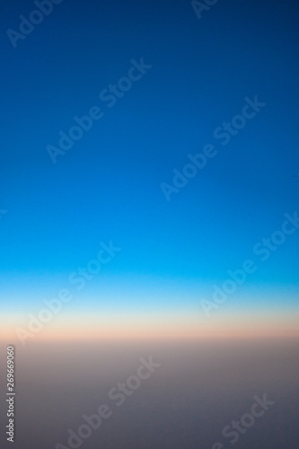Sunset from an Air Plane